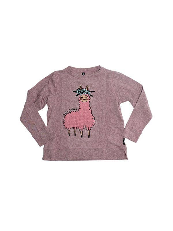 Sugar And Bruno – wholesale Sweatshirt - Kids – Llama Itty Bitty 365 Crew
