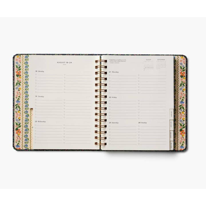Rifle Paper Co - Wholesale Planner - 2026 Wildwood 17-Month Academic Covered Spiral Planner