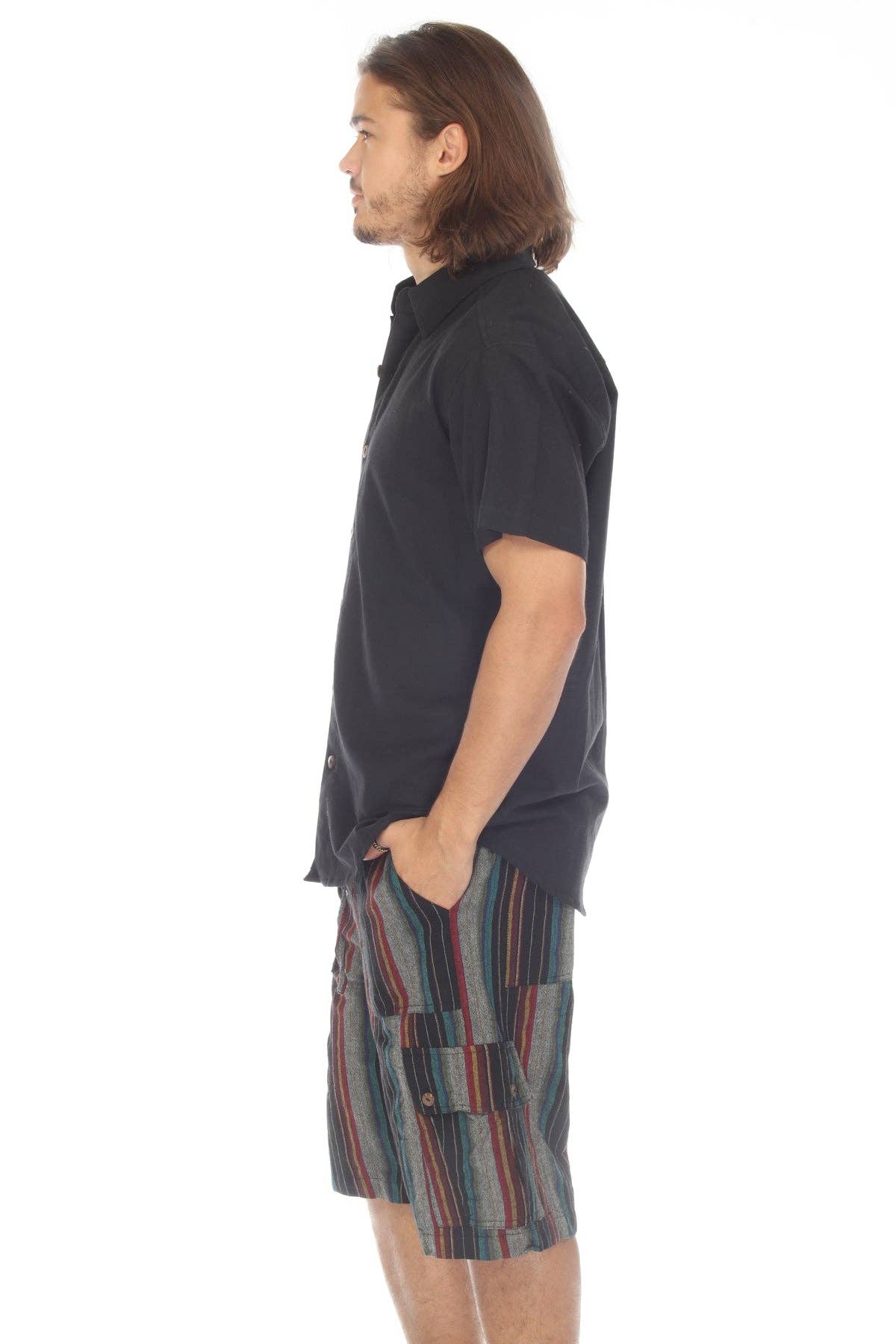 Lakhays Collection Inc. – Großhandel Hemd mit Button-down-Kragen – Herren – Herren-Kurzarmhemd aus Baumwolle mit Knopfleiste5