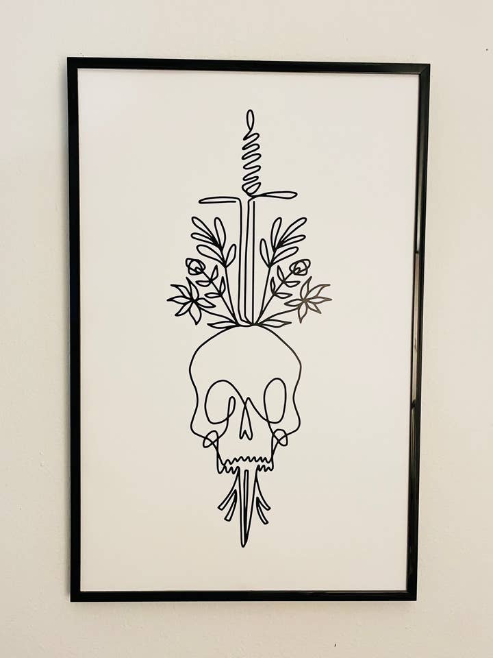 Gruselige gruselige Skelette für den Großhandel von Mercedes Tabish Illustration