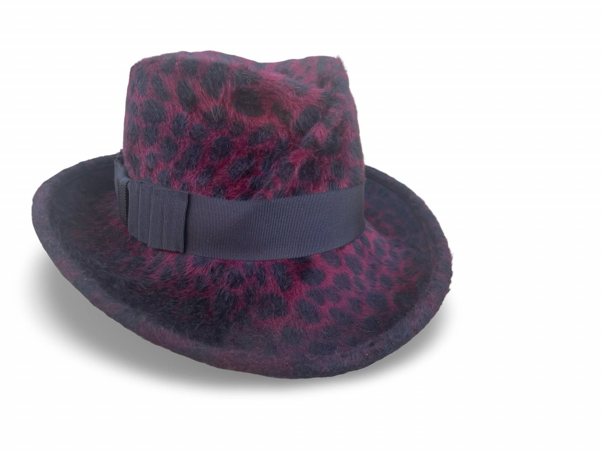 Cha Cha's House of Ill Repute - Wholesale Fedora - Women's - Panthera - Burgundy Leopard Fedora3