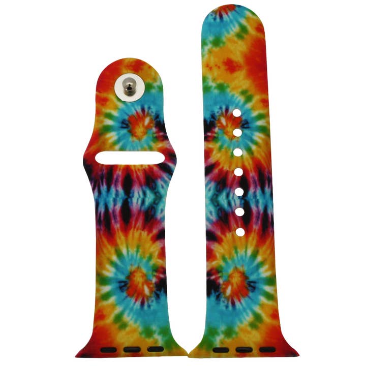 Time World USA - Wholesale Watch Band/Strap - Unisex - Tie Dye Printed Silicone Apple Watch Band