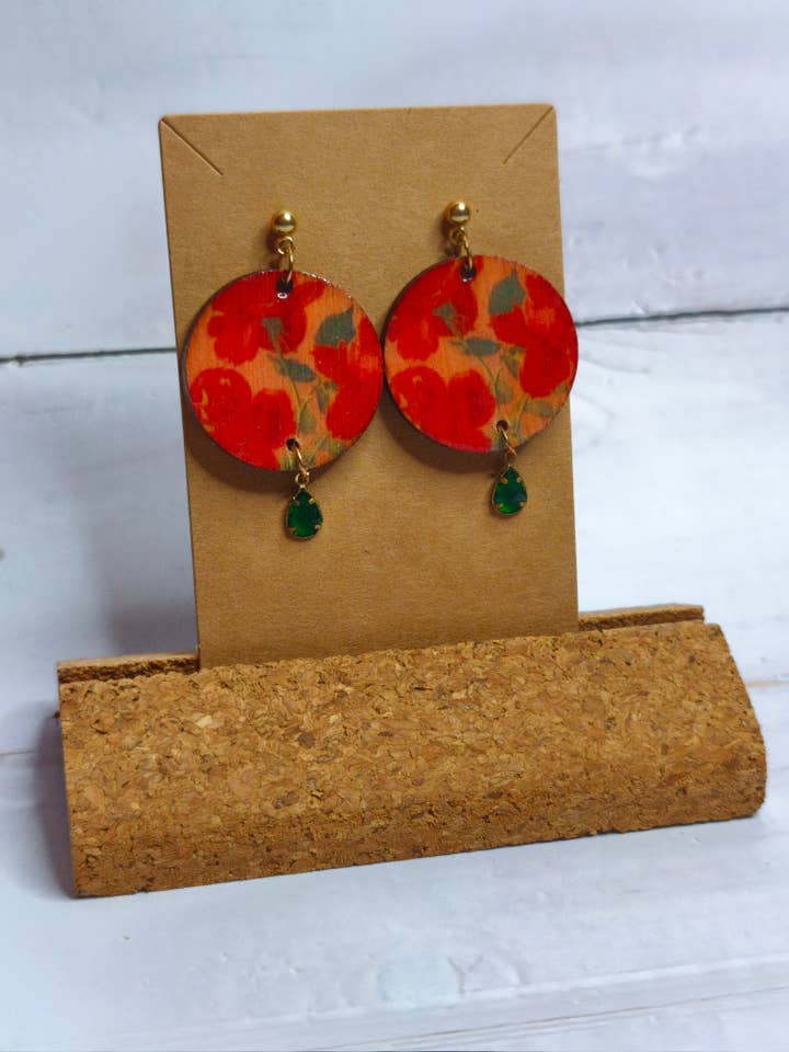 Linea Wood øreringe for engroshandel hos fimminà sicily boutique