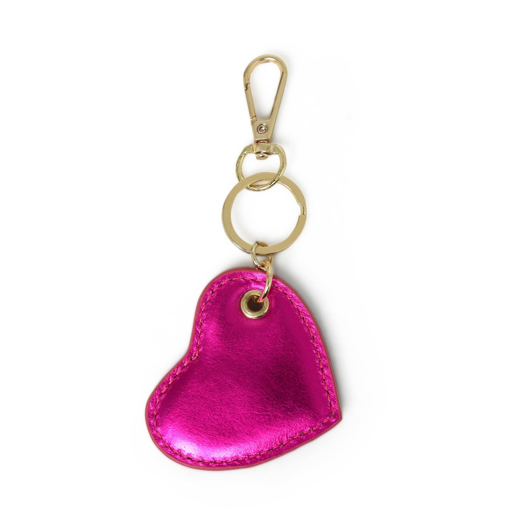 bell&fox – wholesale Keychain – Women's – CUPID Heart Keyring - Fuschia Metallic1