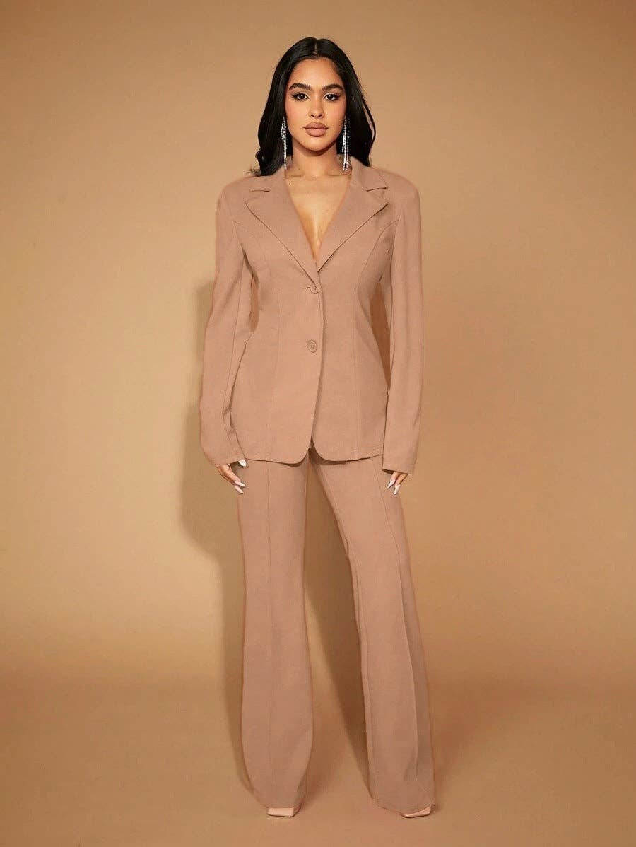 Suhkasana - Vente Pantalon – femme - Pantalon droit taille haute | Pantalon de travail pour femme19