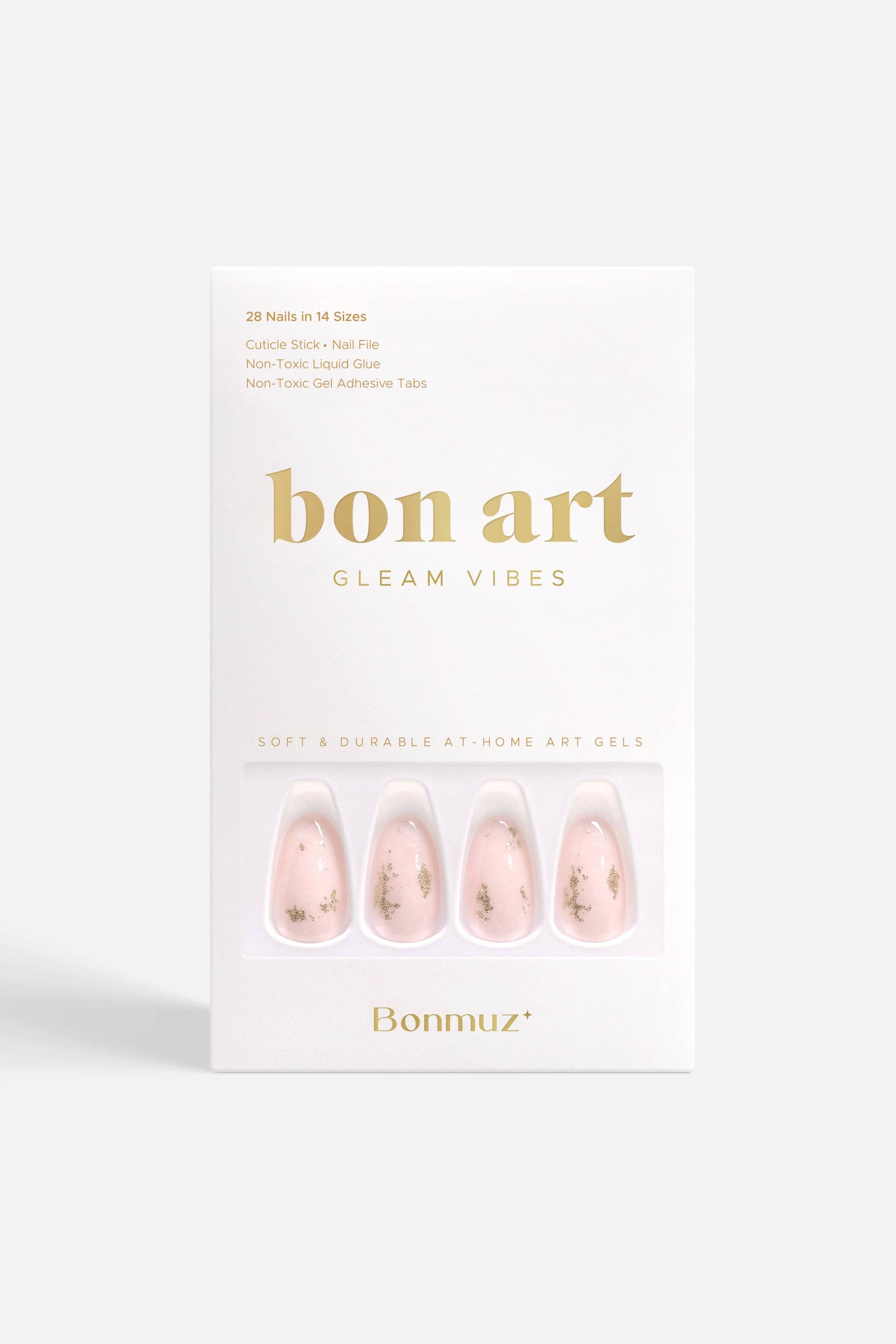Bonmuz - Wholesale Press-On/Fake Nails - Hushed Shimmer | Soft & Durable Press-On Nails1
