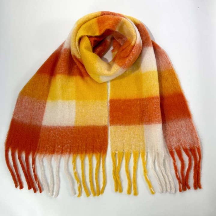NINEXIS - Wholesale Scarf - Women's - CWASC1578_WINTER PLAID THICKENED WARM SCARF SHAWL17