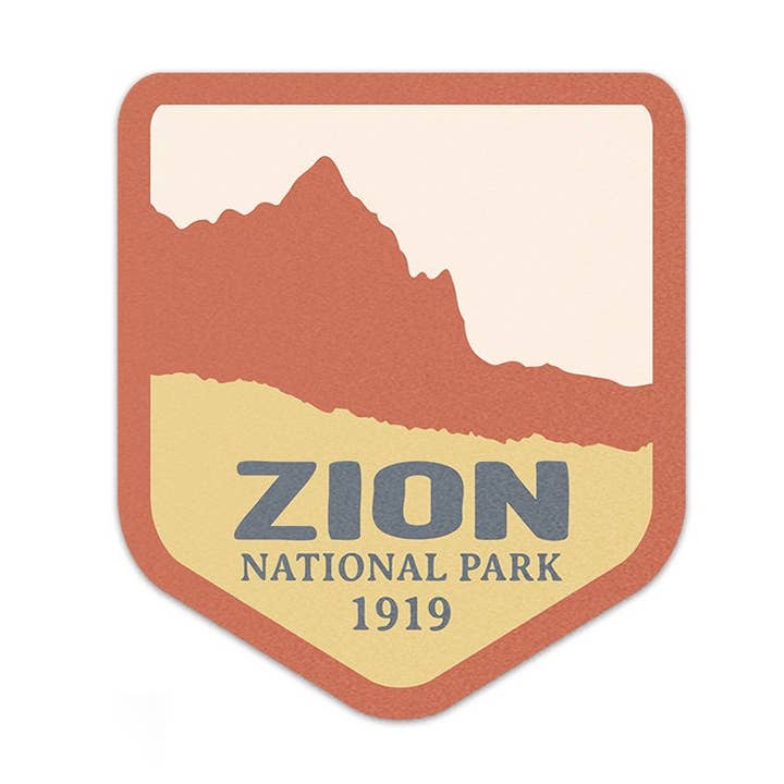 Zion National Park Sticker for wholesale by Albion Mercantile Co.
