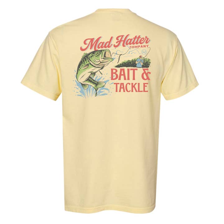 Bait & Tackle T-Shirt for wholesale by The Mad Hatter Co