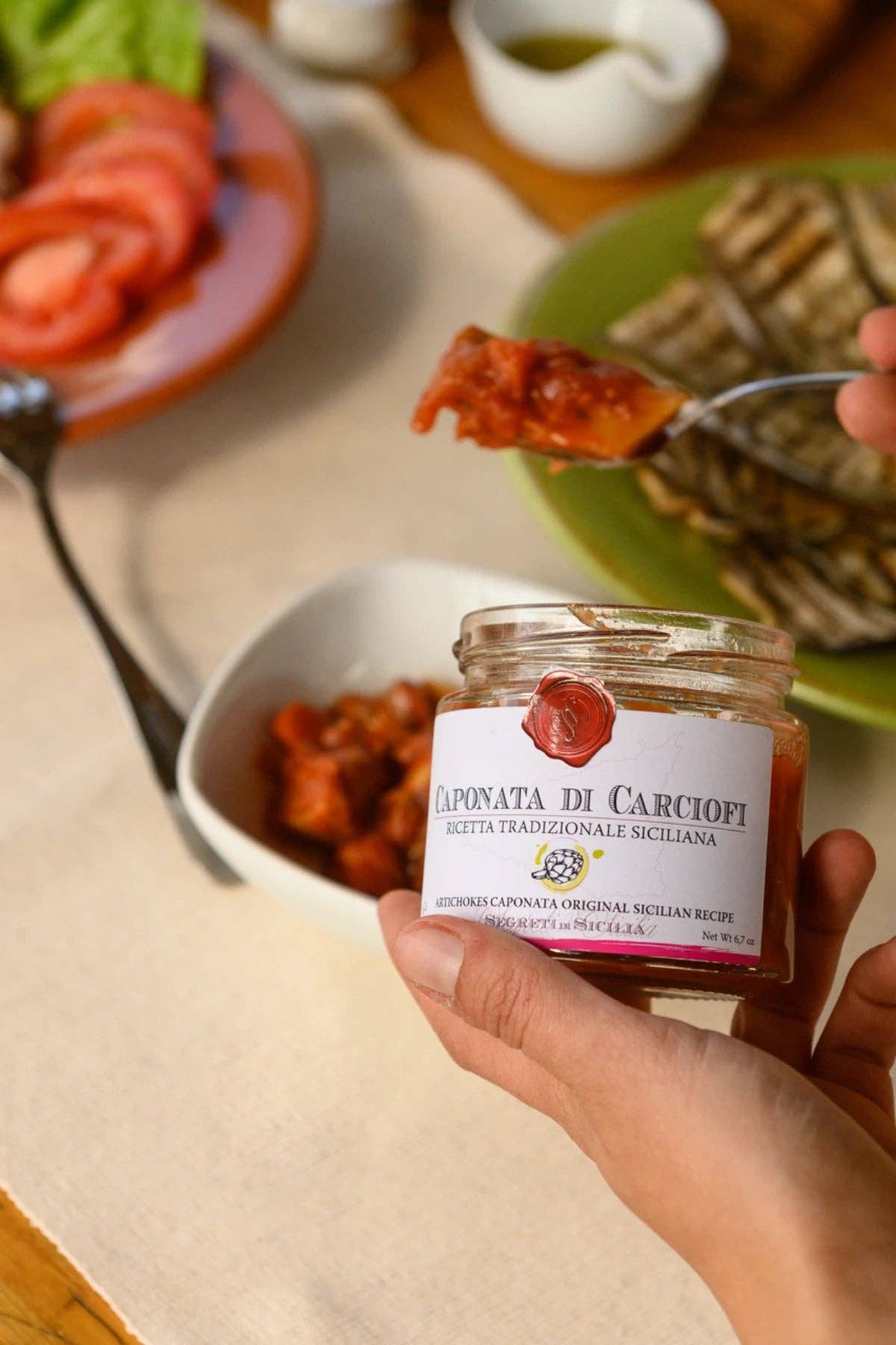 Frantoi Cutrera - Wholesale Jam/Jelly - Artichoke Caponata - Traditional Sicilian Recipe1