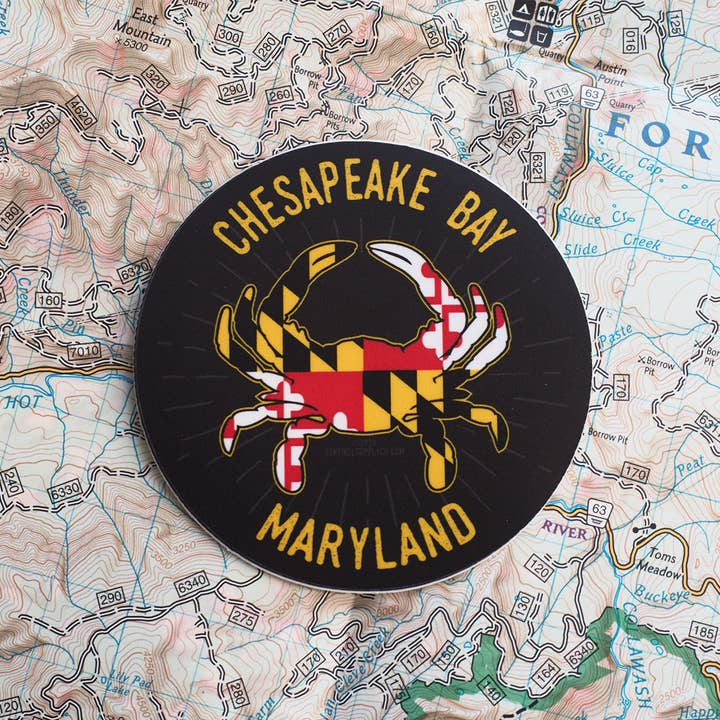 Sentinel Supply - Wholesale Sticker - Chesapeake Bay Maryland Crab Sticker1