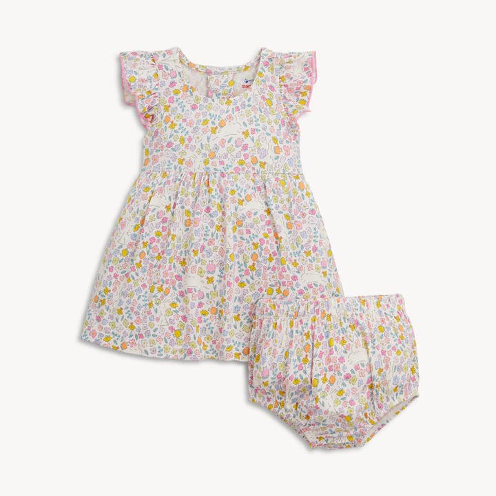 BUNNY BLOSSOM MODAL FLUTTER SLV DRS MED BLOOMER för wholesale av Magnetic Me