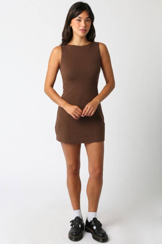 Olivaceous - Wholesale Dress - Women's - Helia Mini Dress8