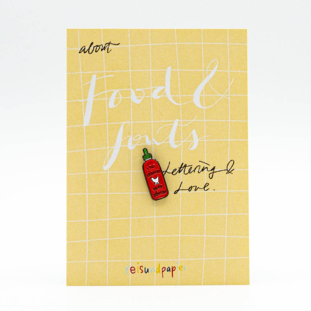 reisundpapier - Wholesale Brooch - Enamel pin "Sriracha"7