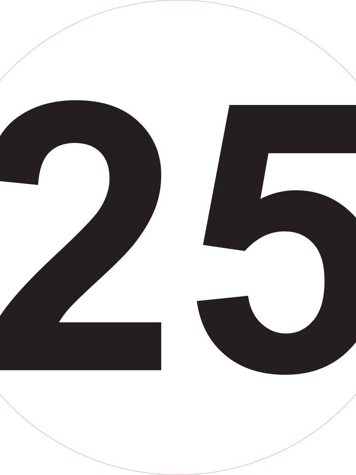 Disco de limitación de velocidad 25 a 120 km/h – Ø 200 mm – Señalización de vehículo para venta al por mayor de kover graphik