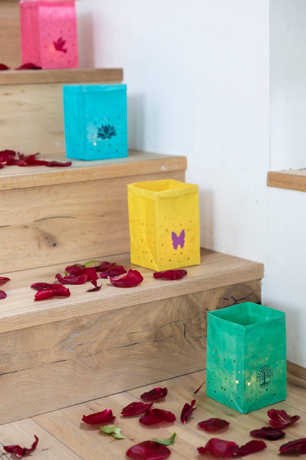 Koperberg - Wholesale Candle Holder - Candle Bags | set of 4 | Colour mix1