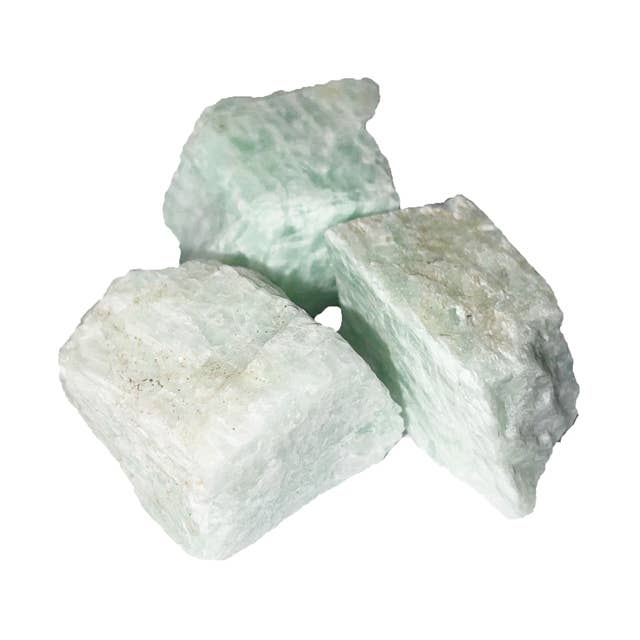 Amazoniet ruwe stenen uit Braziliƫ - 250grs voor wholesale door France Mineraux