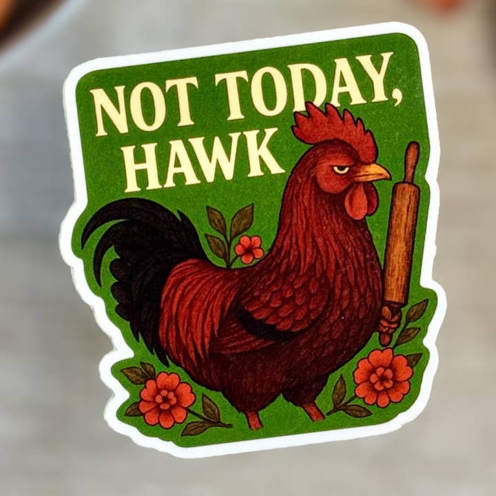Autocolante Vinil Impermeável de Galo Divertido para Criadores de Galinhas por atacado de The Wayward Finch