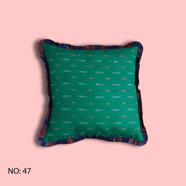 Annahmol - Wholesale Throw Pillow Cover - One of a Kind Vintage Kantha & Ikat Pillow 230