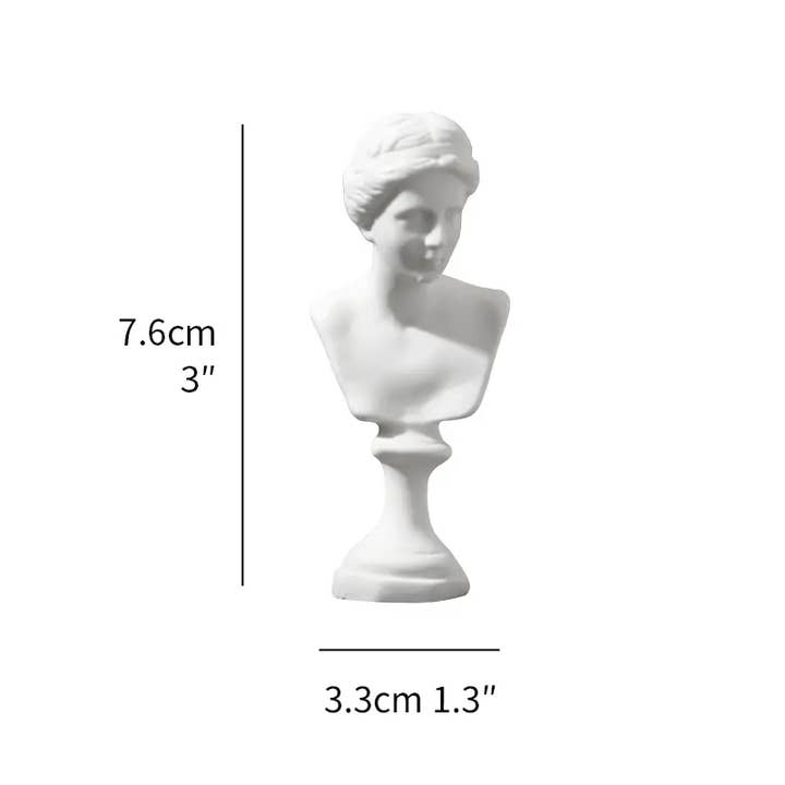 Magnifique Hearts - Wholesale Decorative Figurine - Miniature Greek Busts - Intricately Carved9