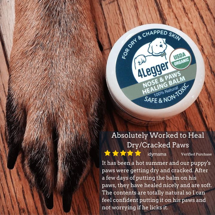 4-Legger - Wholesale Pet Balm - Dog - USDA Certified Organic Healing Balm for Dog Nose and Paw Pads10
