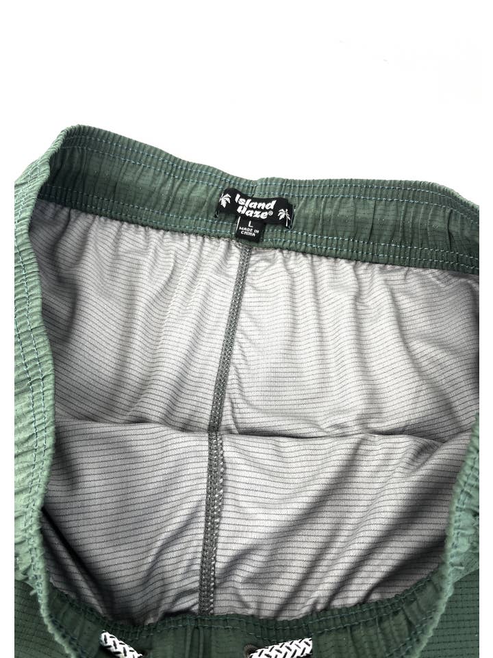 Islandhaze - Wholesale Swim Shorts - Men's - 6'' Inch Men's Solid new texture shorts-Oman3