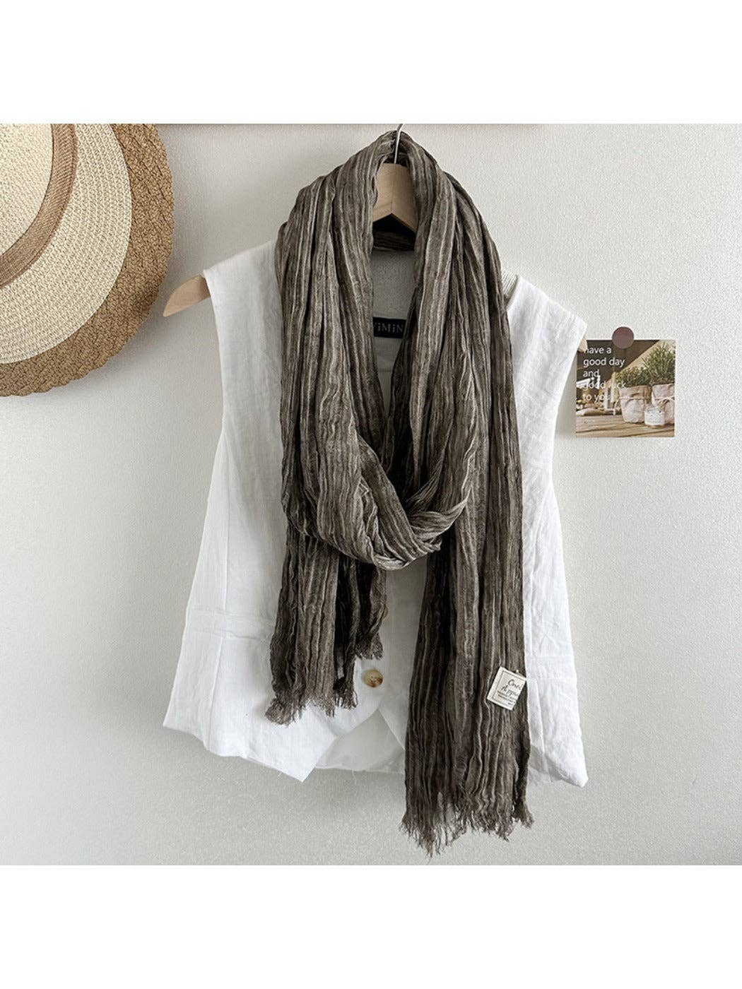 Funkyrel® Atzbranding Limited - Wholesale Scarf - Women's - Scarvii - Vintage Solid Color Shawl & Scarf7