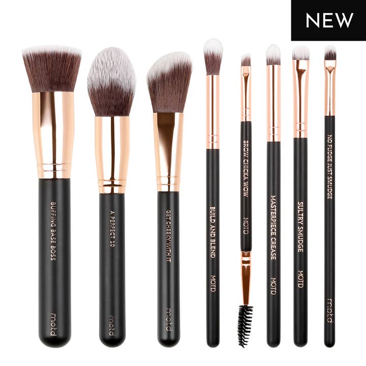 MOTD Cosmetics - Wholesale Makeup Brush Set - MOTD Best of Face and Eye Brush Set