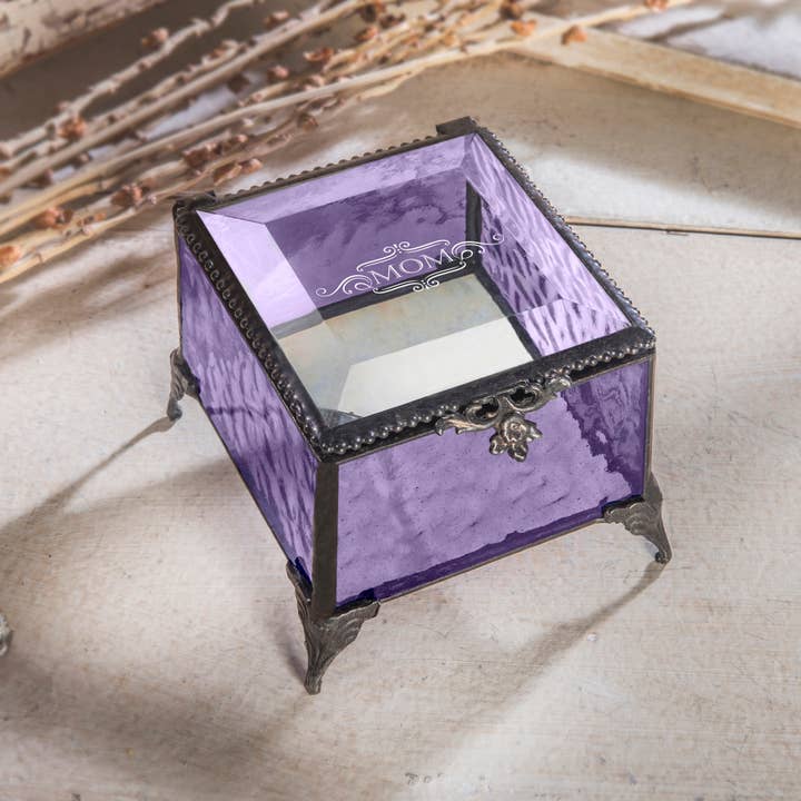 J Devlin Glass Art & Bert Anderson Collection - Wholesale Jewelry Box/Organizer - Mom Gift Stained Glass Jewelry Box By J Devlin Glass Art5