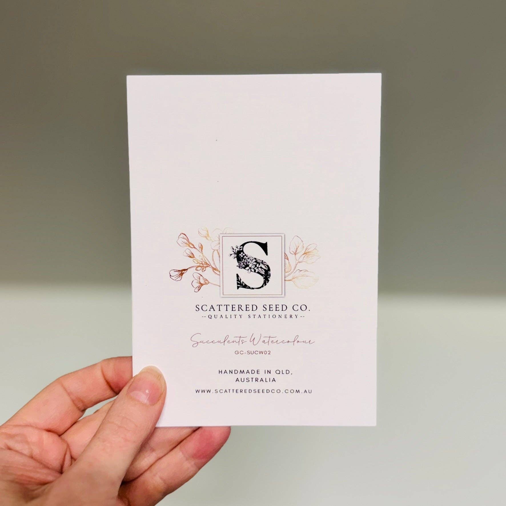 Scattered Seed Co - Wholesale Stationery/Notecard Set - SUCCULENTS whimsical greeting cards set of 45