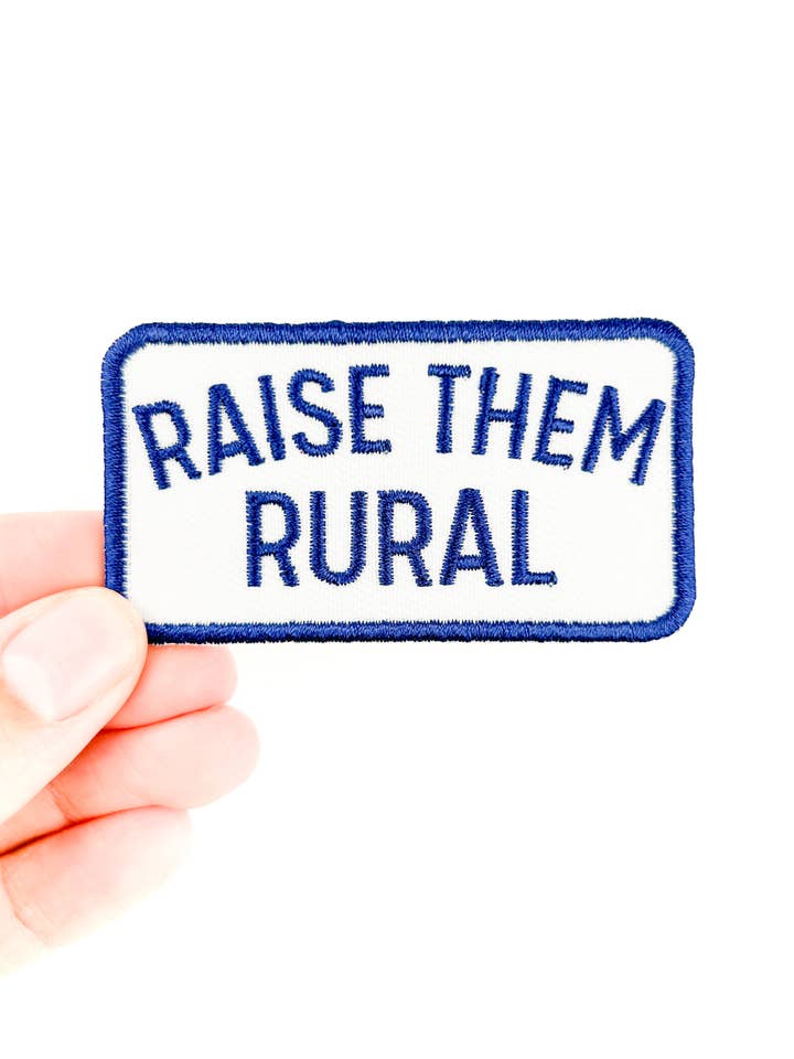Raise them Rural Embroidered Iron-On Patch Patch Farm Hats and other Purchase Wholesale raise them rural. Free Returns & Net 60 Terms on Faire trending on Faire.