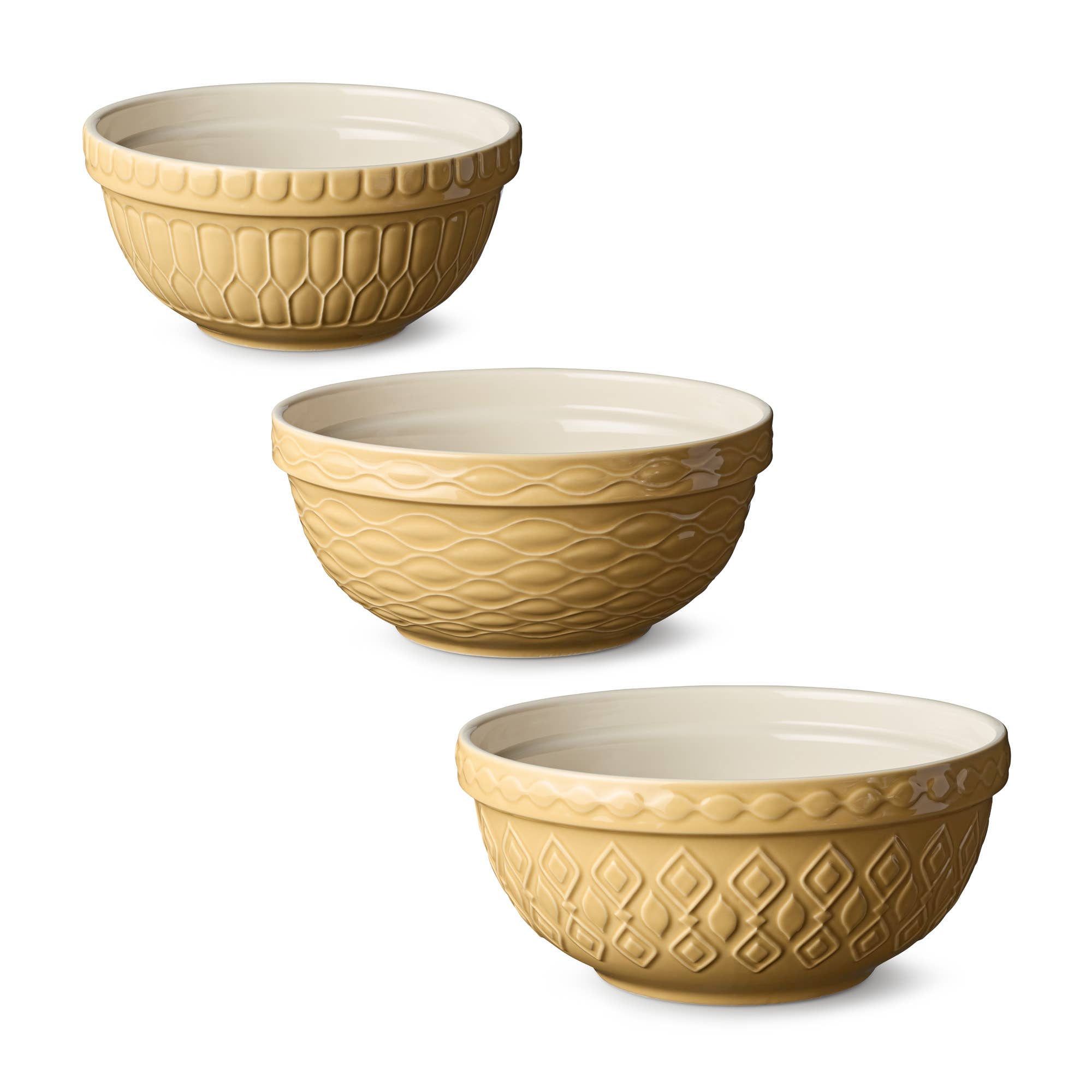 Certified International - Wholesale Mixing Bowl - Vintage Farm Stoneware Set of 3 Mixing Bowl 2,3,4.25 qt2