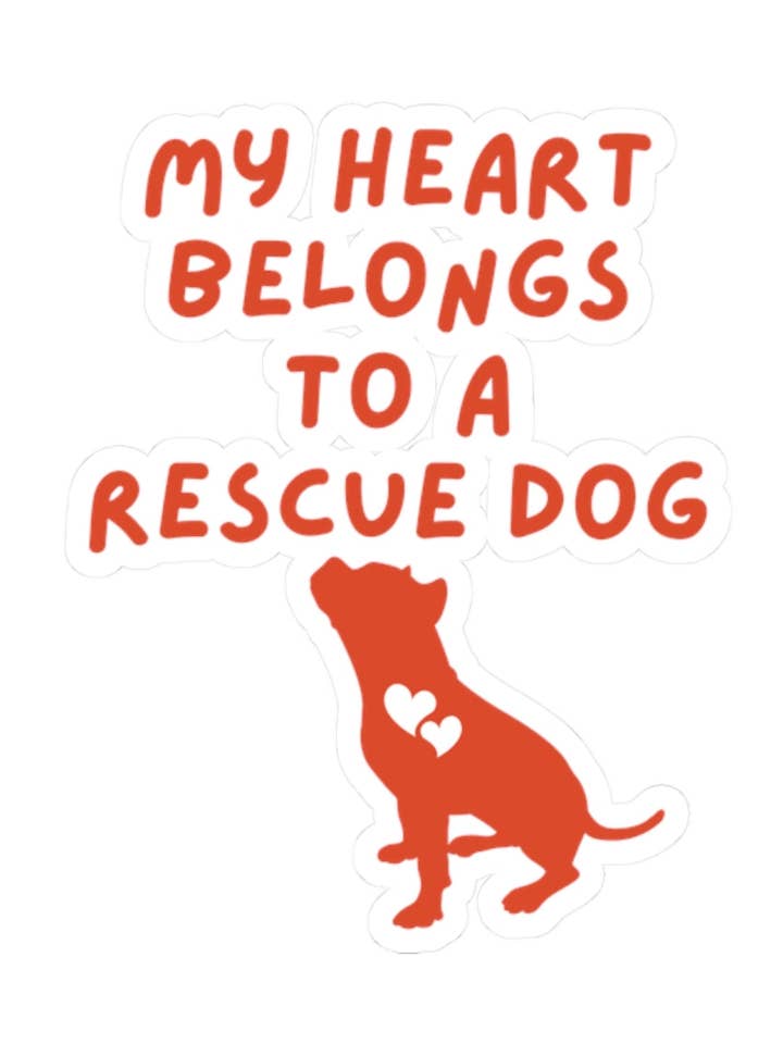 MY HEART BELONGS TO A RESCUE DOG (PITTIE) for wholesale by RescueHaus Shop