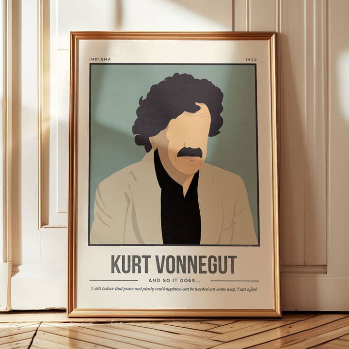 Kurt Vonnegut Print for wholesale by Sera/Lina
