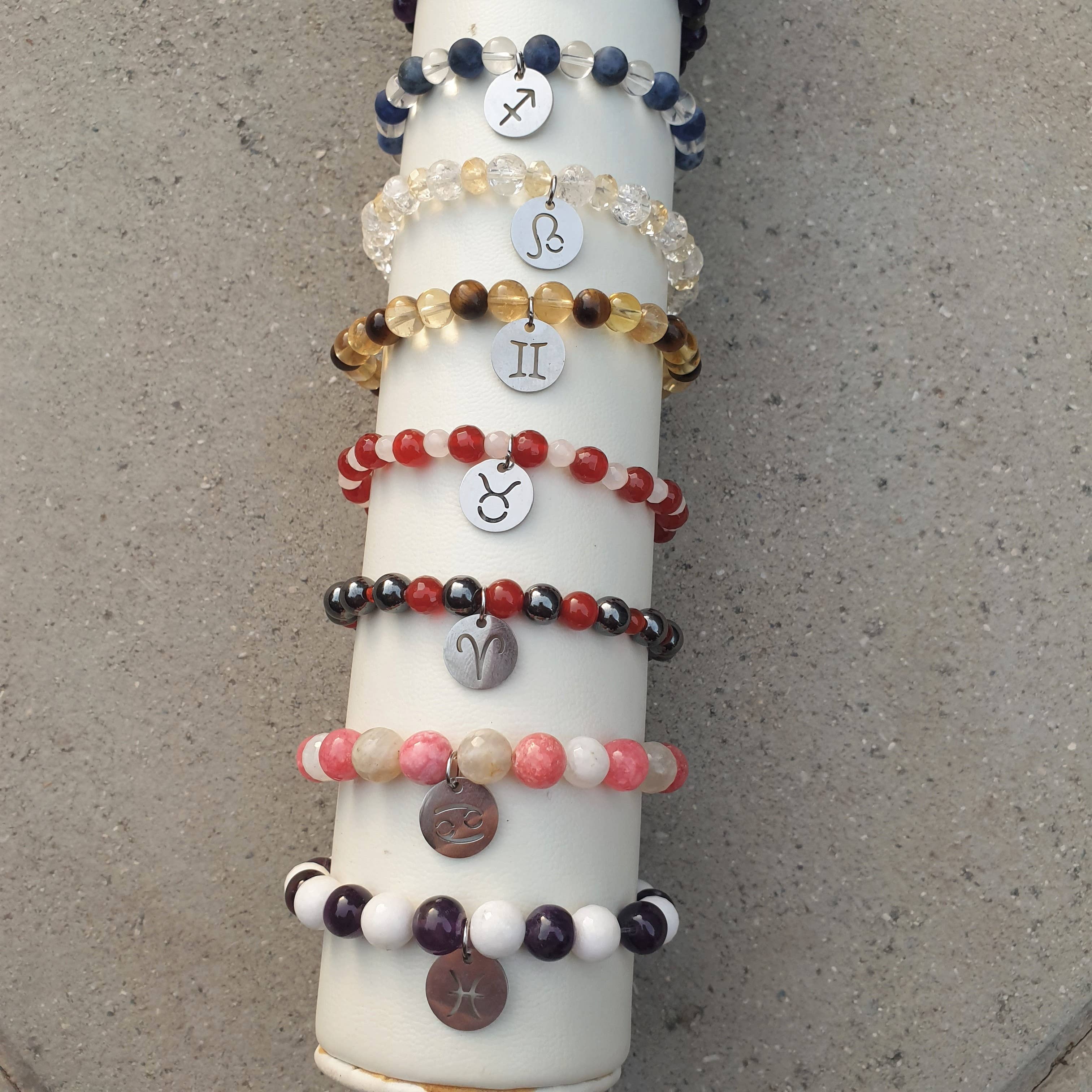 Lapiseum - Wholesale Jewelry Set - Zodiac healing stone bracelet set 22