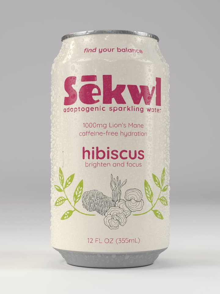 Hibiscus Adaptogenic Sparkling Water for wholesale by Sēkwl Beverage House