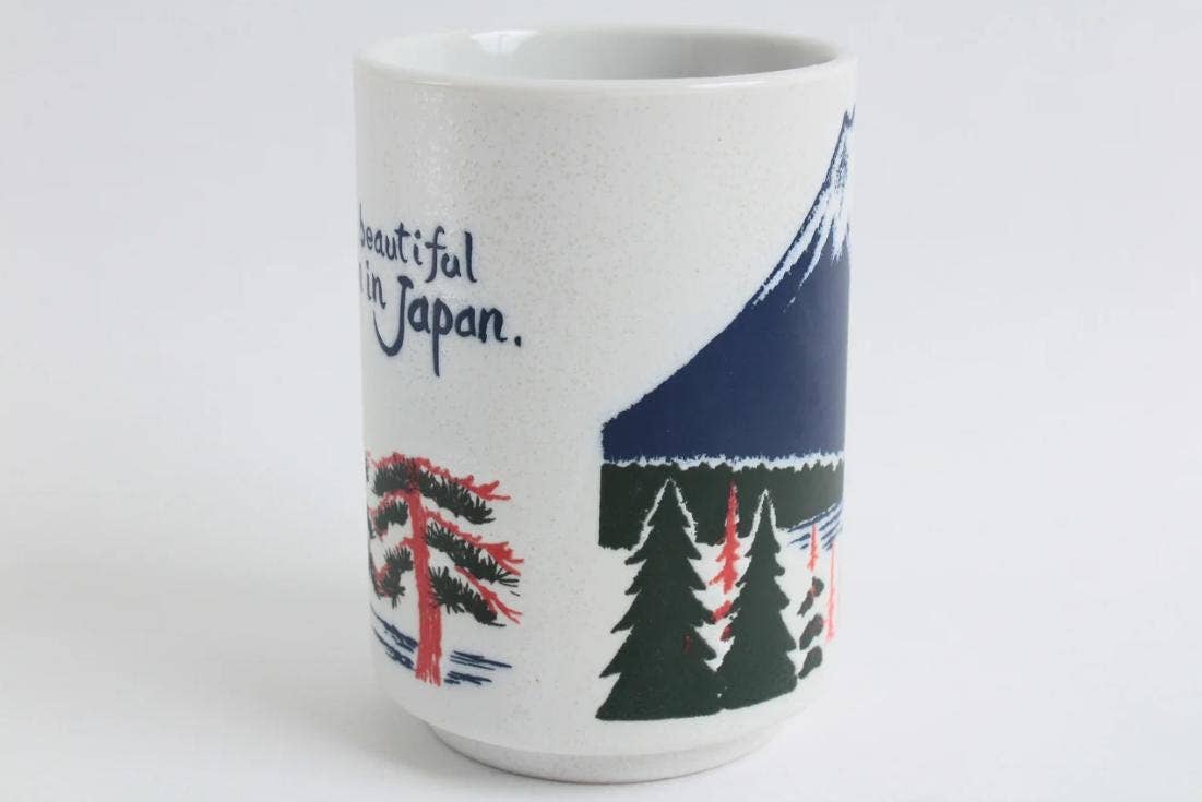 「FUNJI」In Japan - Wholesale Coffee Mug - Mt. Fuji Tea Cup Set: Japanese Mino Ware Yunomi Pottery Gift2