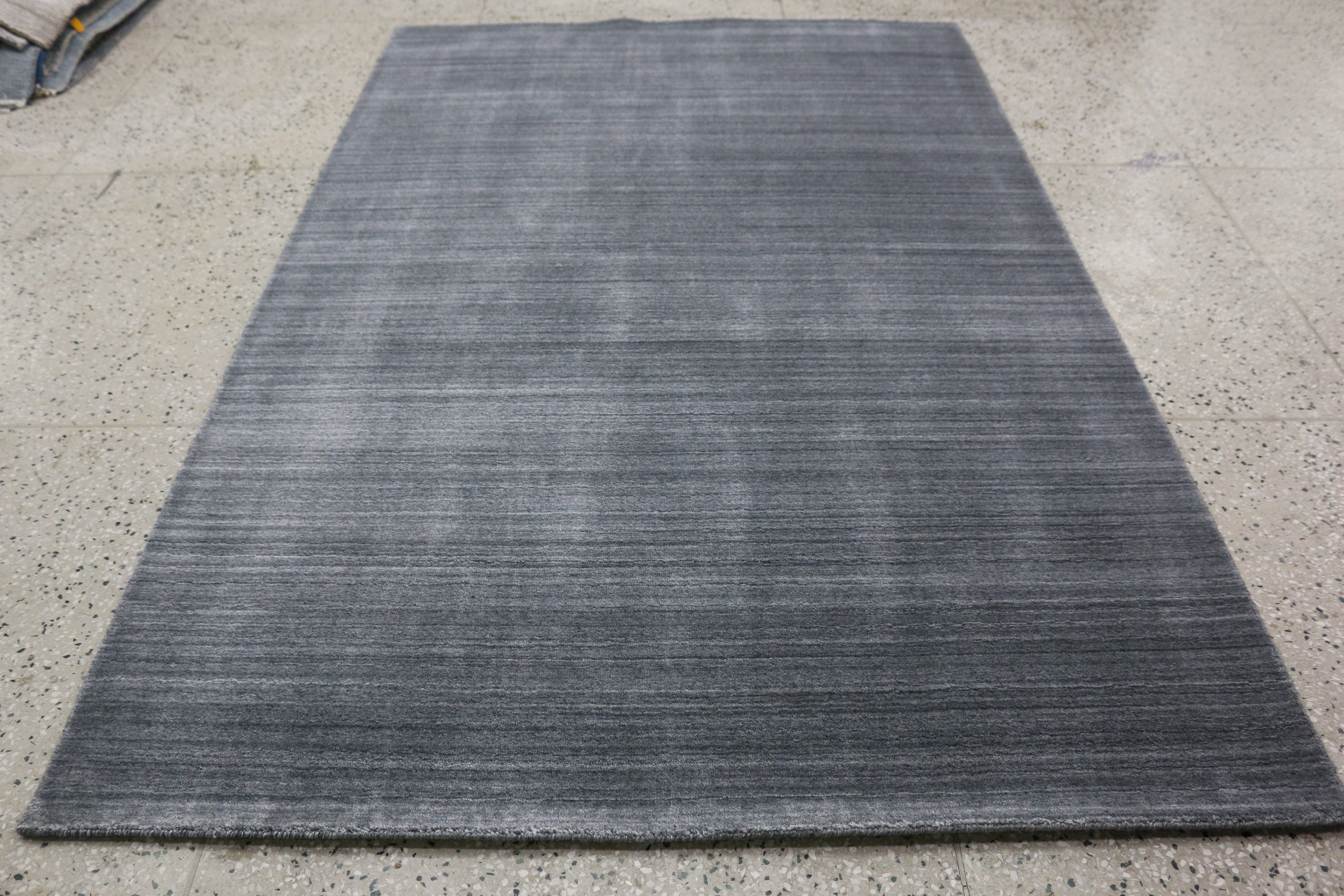 ExpoBazaar - Wholesale Area Rug - Area Rug | Charcoal Wool & Bamboo Silk Handloom Rug0