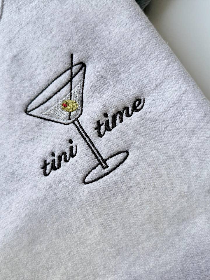 Up2ournecksinfabric - Wholesale Sweatshirt - Women's - Embroidered Dirty Martini Sweatshirt5