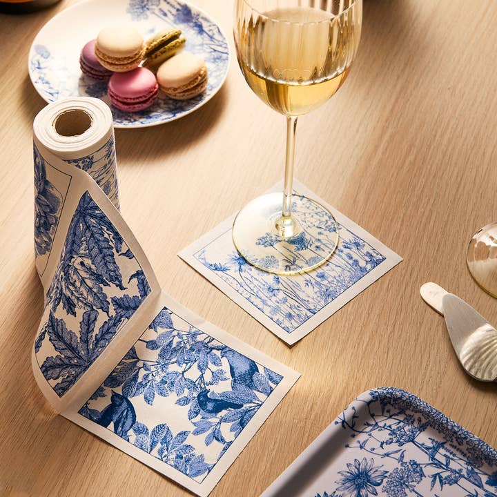 Caskata - Wholesale Disposable Napkin - Botanicals Cocktail Napkin Roll2