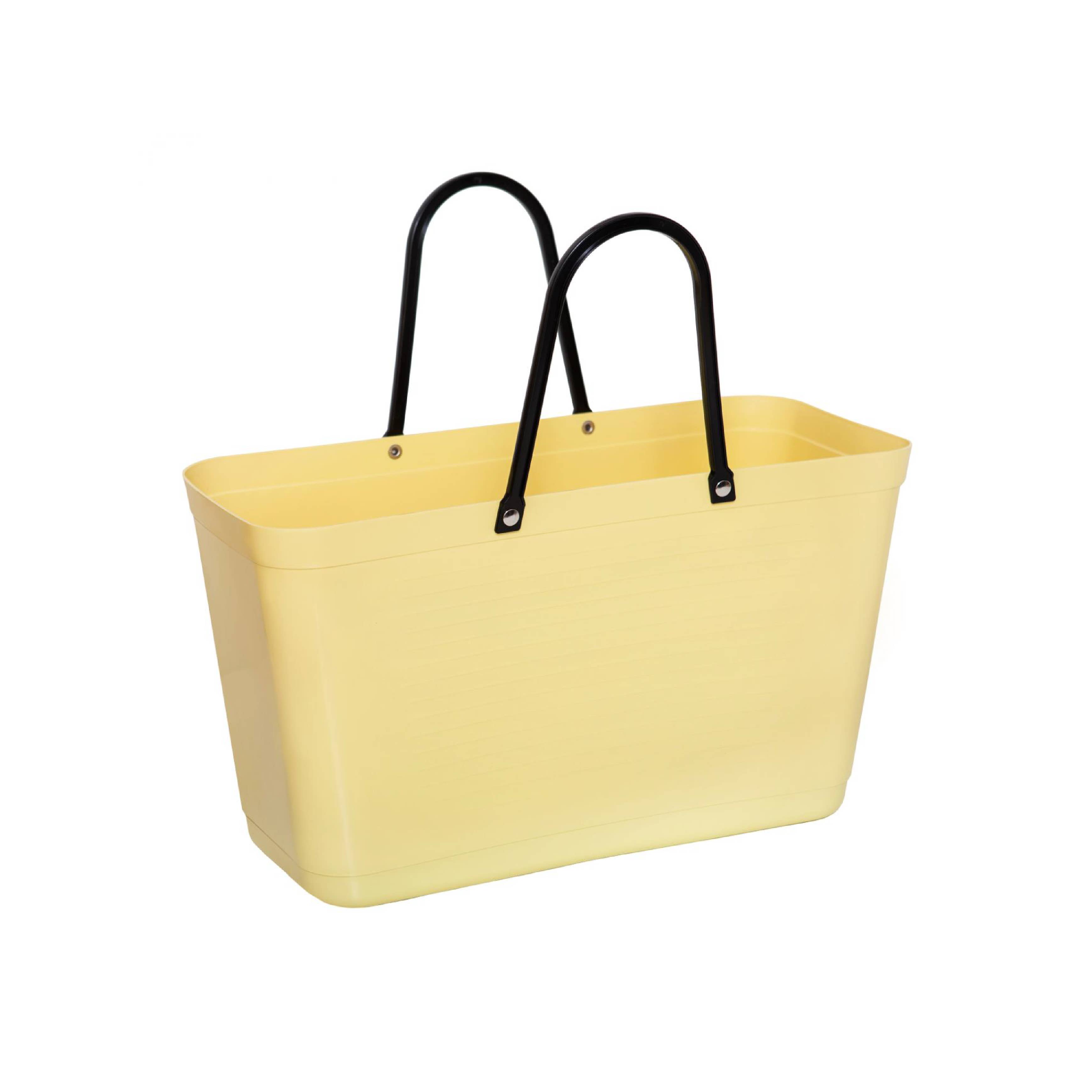 Cose Nuove - Wholesale Grocery/Shopping Bag - Hinza Bag, Green Plastic - Lemon