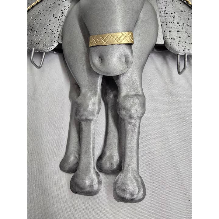 2 Greeks Inc - Wholesale Sculpture - Handcrafted Wrought Iron 3D Donkey Key Holder1