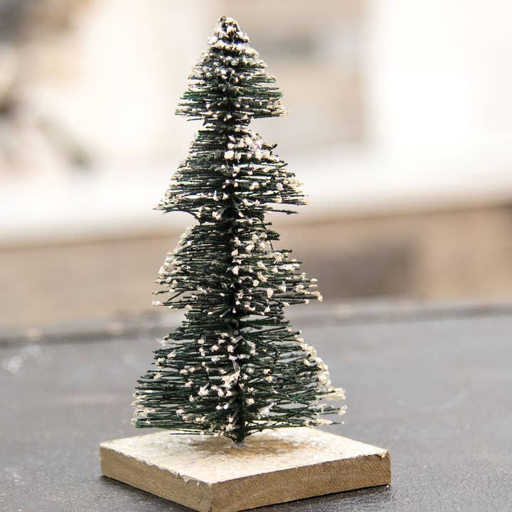 The Hearthside Collection - Wholesale Christmas Decoration - Primitive Large Snowy Tree - Decorative Tabletop Object