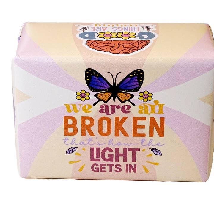 La Volve - Wholesale Bar Soap - MENTAL HEALTH E - WE ARE ALL BROKEN THAT'S HOW THE LIGHT 1