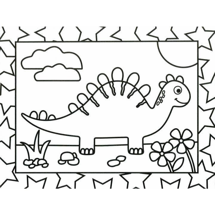 EDC Publishing - Wholesale Coloring & Activity Book - Kids & Baby - Stained Glass Coloring: Dinosaurs1