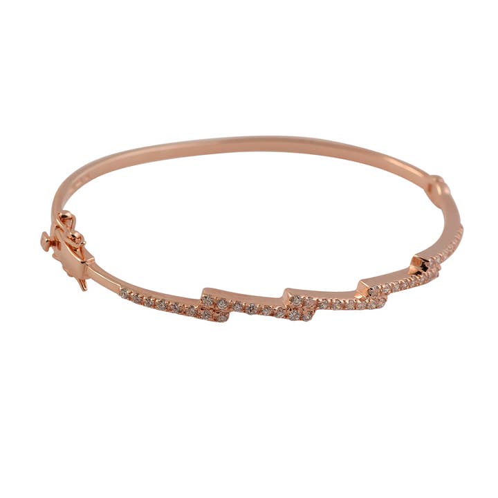 Bracelet en argent sterling avec zircone cubique (1102) pour la vente par Genevive