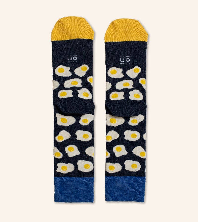 UO – wholesale Strumpor - Unisex – Strumpor "Jag älskar dig som ett ägg" Blå - låg påverkan4