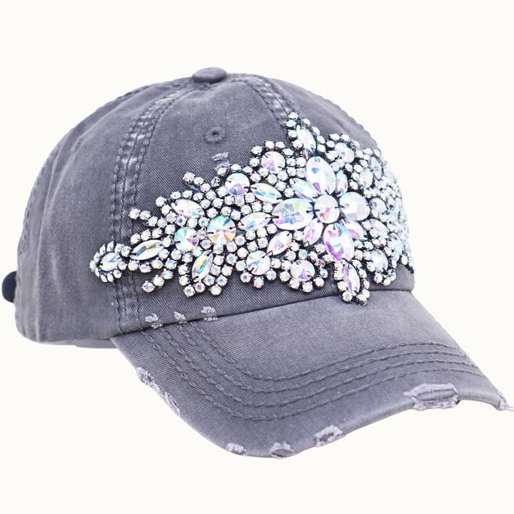Olive & Pique - Wholesale Baseball Cap - Women's - Abstract Bejeweled Bling Glitz Cap, Adjustable21