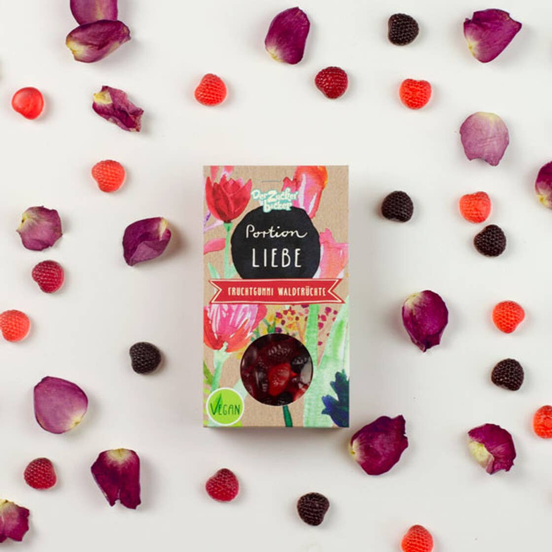 Der Zuckerbäcker – wholesale Gummy – Portion of love fruit gum vegan gift1