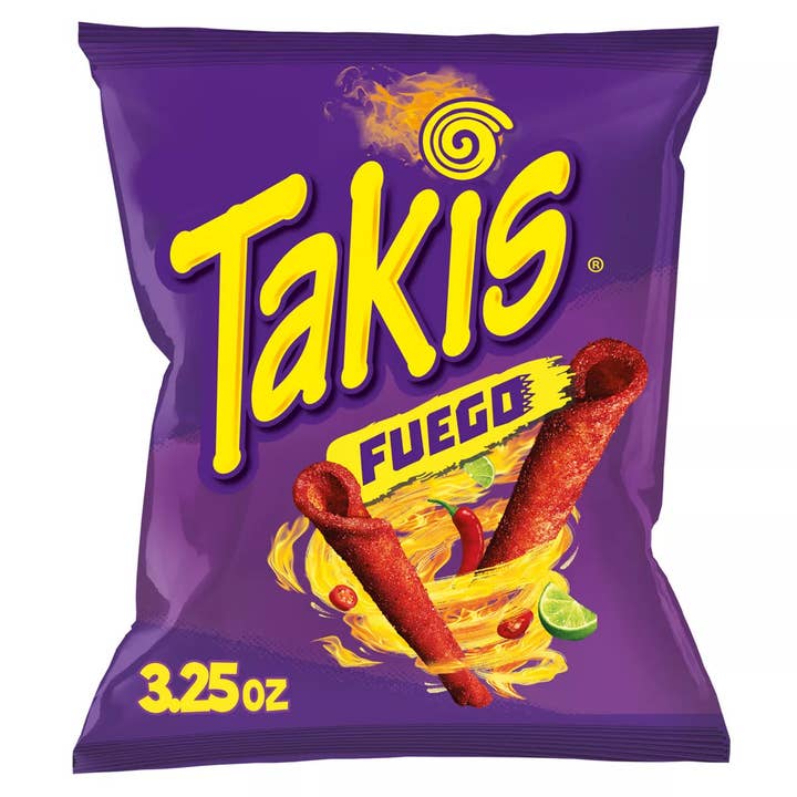 Shop The King - Wholesale Chips - Takis Fuego Rolled Tortilla Chips, Hot Chili Pepper & Lime Flavored, 3.25 oz (Pack of 20)